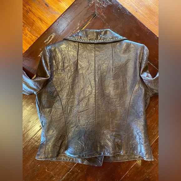 NWOT Patricia Wolfe leather jacket!! - Picture 4 of 8